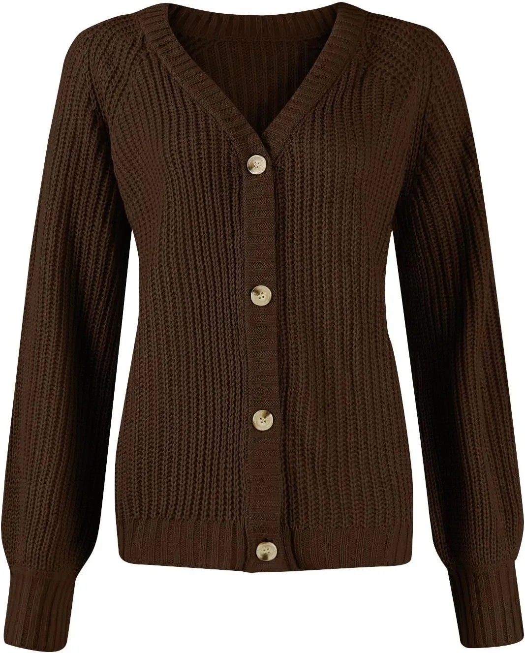 Button Up Sweaters For Woman Lightweight Cable Knit Cardigan Sweater V Neck Casual Chunky Knit Coat Fall Clothes