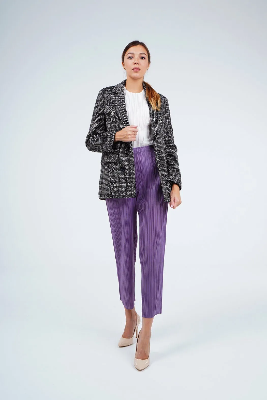 Eunice Button-up Jacket With Front Pockets