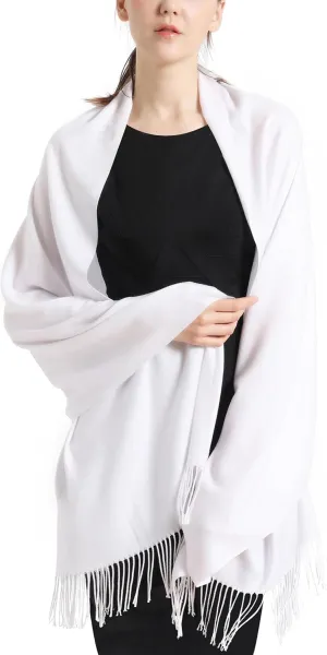 Pashmina Scarf and Shawl - Soft Women Pashminas Wrap for Wedding Evening Party (20 Colors)