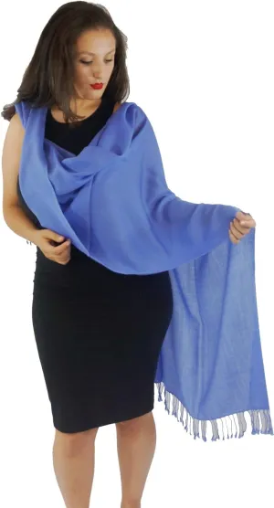 Pashmina Scarf-poncho-silk-blanket-cape-shawl-scarf-mens scarf-scarves for women-scarf for men-shemagh-keffiyeh-dress shawl(Sea Blue)