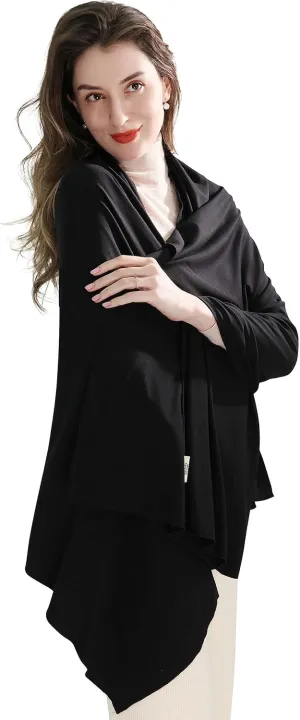 VENVSBEE Shawl Wraps for Women, Travel Scarf Soft Blanket Wrap Pashmina Travel Accessory for Airplane-Gift Box Included