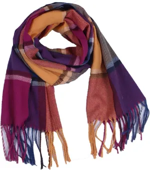 Wander Agio Winter Kids Scarf Warm Shawls Scarves Parent-child Scarf Womens Plaid Scarfs Small